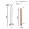 Xiongwei 21 cremallera y piñón cremallera vela varilla cera PC molde para velas raya vertical doble propósito cremallera vela molde acrílico