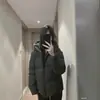 Chaqueta de panadería personalizada de fábrica, estilo nuevo, cálida, cortavientos, con capucha, de plumón, algodón, para mujer, invierno, chaqueta de algodón para mujer