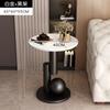 Mesa de Centro Pequeña Minimalista Mesa Auxiliar para Sofá Lujo Ligero Mesa Auxiliar con Tablero de Roca Mesa Auxiliar para Sala de Estar Doméstica Mesa de Centro Mesa Pequeña Desmontable
