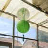 Farol de papel de bambú estilo verde Guofeng, lámpara de araña clásica tradicional con orquídea ciruela y crisantemo de bambú, cubierta de lámpara de papel pintada a mano de estilo antiguo Hanfu.