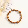 Pulsera Nueva de Cuentas de Madera China Creativa con Cuentas Decoración para el Hogar Infantil Colgante Artesanal Lanyard para Teléfono Móvil Colgante