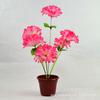 Yiwu Zhaoping Atacado Flores Artificiais de Seda 7 Cabeças 50cm Passo a Passo Alta Qualidade Dália Plástico Flores Decorativas Feitas à Mão