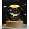 Sistema Solar Vía Láctea Luna Tierra Saturno Galaxia Bola de Cristal Venta al por Mayor Adornos de Cristal para Compañeros de Clase Regalos de Cumpleaños