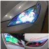 Película Mágica de Color Camaleón para Faros de Coche Película de Cambio de Color para Luces de Coche Película de Color Transparente para Faros Traseros Luz Antiniebla 12 Colores