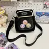 Bolsas Ita de Moda para Mujer de Este Año, Bolsos de Hombro Estilo Nuevo 2026, Versión Coreana Bolsos Cruzados de Bloques de Color Dulces, Tela de Nylon, Exportación