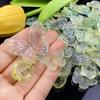 TikTok Internet Rojo Hielo Transparente Dos Colores Degradado Barroco Mariposa Rosa Crema Pegamento DIY Cadena para Teléfono Móvil Accesorios Accesorios para el Cabello