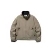 Ropa Vintage 2025 Otoño Nueva Tendencia Estilo Japonés Marca Diseño de Cremallera Bordado Simple Cuello Alto Holgada Chaqueta de Trabajo