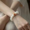 Pulsera de raíz de Bodhi de Jade Blanco de Ecología Original Xingyue Wenwan Cuentas de Buda para hombres y mujeres Pulsera de Bodhi Accesorios de mano de diamante