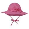 Sombrero de bebé verano algodón floral europeo y americano sombrero de sol para niños sombrero de cubo lazo ala ancha sombrero de sol punto