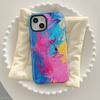 Popular en Tiktok Estilo Artístico Colorido Pintura al Óleo Funda de Teléfono de Doble Capa de Alta Gama para iPhone 15 para Apple 18Promax