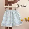 Conjunto de Chaleco de Verano Nuevo Estilo Coreano Menta con Mangas Volantes para Niñas, Ropa Casual de Moda Infantil Elegante para Bebés Niñas