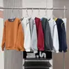 Sudadera de Manga Larga con Cuello Redondo, Estilo Coreano Perezoso de Primavera, Crochet Tridimensional, Bloques de Color, Bordado de Conchas para Mujer 10879