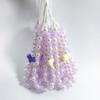 Cordón corto de cuentas de flores pequeñas para muñeca, cordón para funda de teléfono móvil con cuentas de colores al por mayor en stock