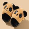 Pantuflas de Algodón de Invierno para Niñas Cálidas con Forro Polar Mao Mao Lindas para Niños Hogar Padre-Hijo Antideslizantes Panda Pantuflas de Algodón