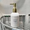 250ml500ml blanco porcelana bomba metálica hotel de lujo champú baño cuidado del cabello loción corporal botella de plástico manga de pared gruesa