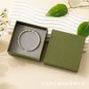 Caja cuadrada con cubierta de cielo y tierra, color verde, de alta gama, para empaquetar joyas y anillos, pequeña caja de regalo, venta al por mayor