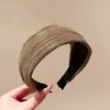 Diadema Plegada Colorida de Ala Ancha para Mujer 2026 Estilo Nuevo, Cubre la Línea del Cabello, Corona Alta, Diadema tipo Scrunchie, Hace que la Cara se Vea Más Pequeña, Pinza para el Cabello