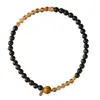 Pulsera Doble Círculo de Perlas Lacadas de Agarwood Qinan de Hainán, Patrimonio Cultural Inmaterial, Atrae Riqueza, Cristal Amarillo, Pulsera del Dios de la Riqueza para Mujeres