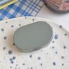 Estuche para guardar lentes de contacto Ins Macaron, estuche de belleza simple para pupilas, portátil, con espejo y tapa de rosca, estuche de cuidado complementario.