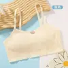 Roupa íntima de algodão puro para meninas do ensino fundamental, crianças mais velhas, camisolas para período de crescimento, sutiãs para jovens, sutiãs para 10 anos