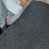 Fio Preto Brilhante com Glitter Poliéster Total Veludo de Laço Tecido Escovado para Embalagem de Capacete Material para Calçados Tecido com Borda de Veludo
