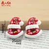 Série de Natal Brilhante Nova Transfronteiriça DIY Cola de Creme Acessórios de Resina Pingente para Headwear Capa de Celular Adesivos