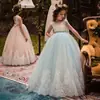 Vestido Infantil Vestido de Princesa Desfile 2020 Vestido Longo para Meninas Apresentadora Cauda Bufante Super Fada Performance