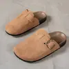 Zapatillas de Medio Pie Birkenstock, Zapatos Perezosos, Zapatillas de Punta Deslizables de Suela Gruesa de Talla Grande para Otoño, Zapatos Birkenstock para Uso Exterior de Mujer, Zapatos de Mujer