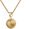 Colar com Pingente de Basquete para Homens Liga com Banho de Ouro com Design de Bola de Basquete 3D Comprimento da Corrente 60cm Perfeito para Entusiastas de Esportes e Amantes da Moda Acessório de Joia Tendência para Estilos de Vida Ativos
