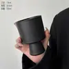 Copo de Vidro com Textura Fosca de Nicho Estilo Ins Taça Personalizada Copo de Bebida de Alta Qualidade Copo de Sorvete Copo de Sobremesa