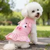 Ropa para perros, falda fina y bonita con dibujos animados, primavera y verano, nueva ropa para mascotas y gatos, explosiones de fábrica de pelo