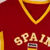 2026 Verano para Mujer Manga Corta Rojo Bandera Española Letra Bordada Ropa Sexy Versátil Transfronterizo Venta al por Mayor
