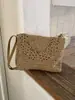 Bolso de Paja Tejida Nuevo Verano 2026 Transfronterizo, Bolso de Hombro, Bolso de Playa de Moda y Versátil, Bolso Tote Cruzado Estilo Universitario