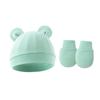 2023 comercio exterior gorro de punto para bebé orejas de Mickey gorro para bebé gorro de llanta para recién nacido guantes antiarañazos juego de 2 piezas