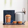 Juego de té de viaje Guochao Wenchuang Qianli Jiangshan para el hogar, negocios, regalo de acompañamiento para enviar a clientes, regalo para imprimir logo