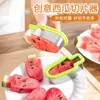 Molde Criativo para Bandeja de Frutas Fatiador de Melancia Forma de Picolé de Sorvete Molde de Prensa de Frutas de Aço Inoxidável Ferramenta de Fatiar