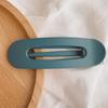 Zhao Lusi Pinza para el Cabello de Pato Simple Grande Japonesa y Coreana Corazón de Chica Plástico Pintura Mate Pinza Superior Joyería para la Cabeza