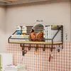 Estante de almacenamiento de pared para dormitorio, organizador de mesita de noche de pared sin taladro para estudiantes, solución de almacenamiento de pared para literas superiores