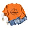 Sudadera de cuello redondo con estampado Go de Boobery Brewing de Mamá Europea y Americana, Sudadera Versátil para Mujer