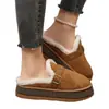 Otoño 2026 Nuevo Llegada Comercio Exterior Tallas Grandes Mujer Casual Cómodo Estilo Europeo Moda Peludas Pantuflas sin Cordones