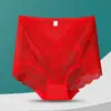 Controle de Barriga Levanta Bumbum Tamanho Grande 90-300 Jin Nova Renda Sexy Antibacteriana Vazada Cintura Alta Sem Costura Roupa Íntima Feminina