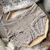 80-135Wrise-Cintura Seda Gelo Estampado Cobre Quadril Confortável Estampado Pequeno Fresco e Fofo Roupa Íntima Feminina 9908