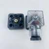 Conector de Enchufe para Válvula Solenoide Din43650A Caja de Conexiones Base Cuadrada de 4 Pines y 4 Agujeros Tipo A de 3 Pines