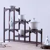 Pequena Prateleira de Mesa, Caixa Surpresa Arqueológica, Porta-Objetos de Madeira Maciça Antiga Miniso, Prateleira para Mesa de Centro