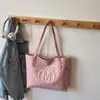Bolso de Hombro Sencillo y Elegante, Gran Capacidad, Estampado de Moda con Letras Grandes, Modelo Nuevo para Estudiantes Universitarios, Ideal para Clases y Viajes Diarios