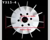 Aspa de Ventilador para Motor Trifásico Y80 90 100 112 132 160 180 200 225 Aspa de Ventilador para Motor