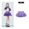 Meninas Dopamina Desgaste Jazz Dance Coat Meninas Umbigo Curto-manga Doce Cool T-stage Drum Vestido Moderno