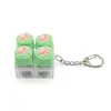 Chaveiro Botão Luminoso de Patinha de Gato Chave de Teclado Switch Tecla de Teclado Brinquedo Descompressão Pingente de Bolsa Chaveiro