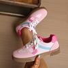 Zapatos de Entrenamiento Alemanes de Gran Tamaño con Suela Blanda Transfronterizos, Zapatos Deportivos con Estilo de Diseño Europeo y Americano, con Cordones, Ligeros, Zapatillas Versátiles para Correr para Mujer