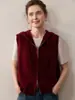 Nuevo Suéter de Cachemira Pura para Mujer Otoño e Invierno, Chaleco Grueso con Capucha, Cárdigan de Capas con Cremallera Doble, Prendas de Punto